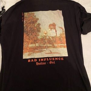 Bad influence oversize tee